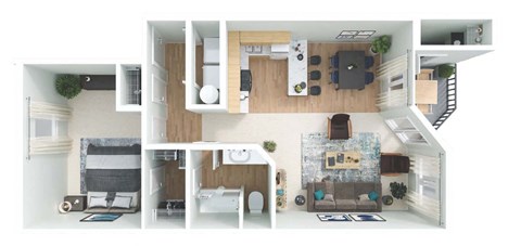 a floor plan of a house